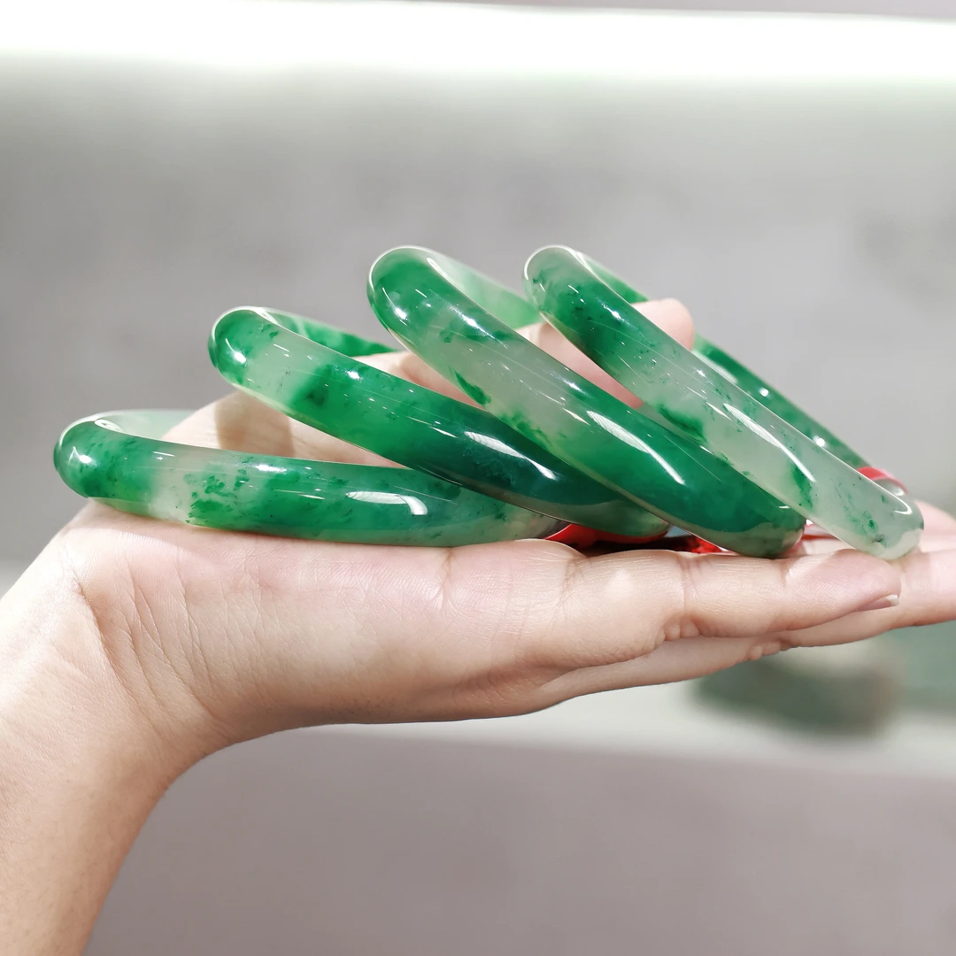 天然非洲翠独龙玉手镯|圈口自选|多样性  发其一|0616-3