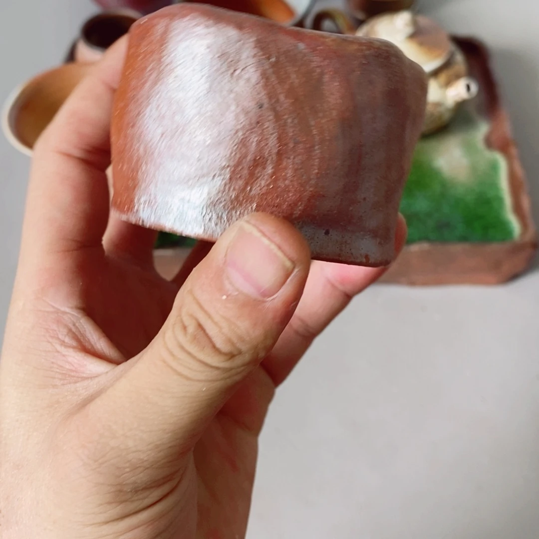 柴烧茶具陶瓷杯子