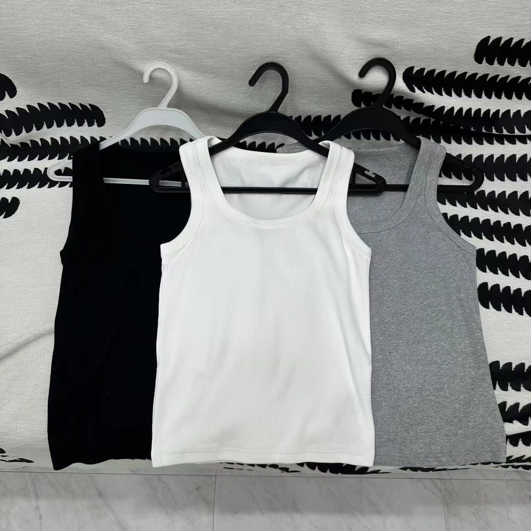 6.13黑白灰休闲拉F风设计师时尚吊带背心