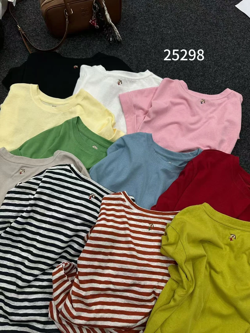 亮片贝壳扣短袖宽松女士洋气夏装T恤站风格小衫