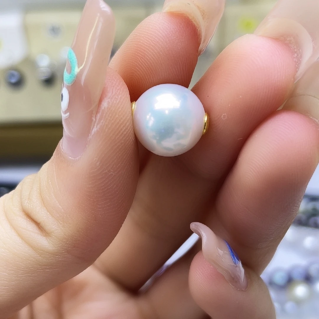 淡水珍珠银S925镶嵌颈饰