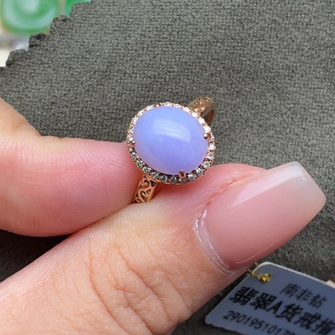 可***里翡翠18K金镶嵌颈饰