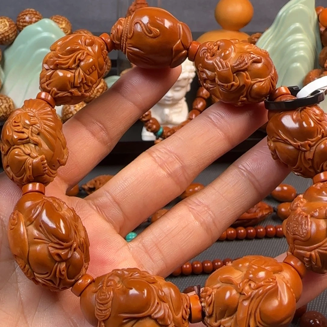 手串橄榄核油核八宝弥勒