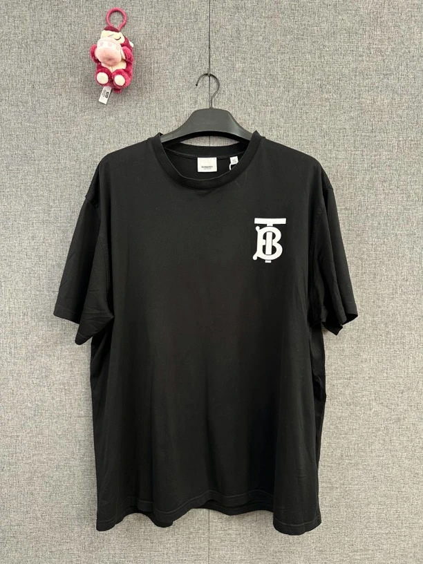 99新 BURBERRY/博柏利 xxl码/巴宝莉 tb黑色短袖/r352