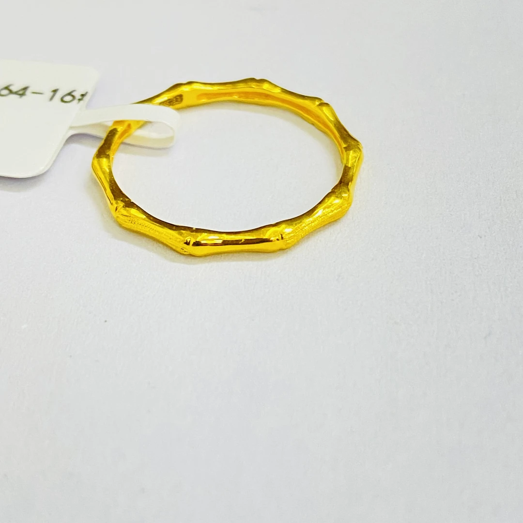 旺旺金选 足金999 竹节戒指16#  1.86