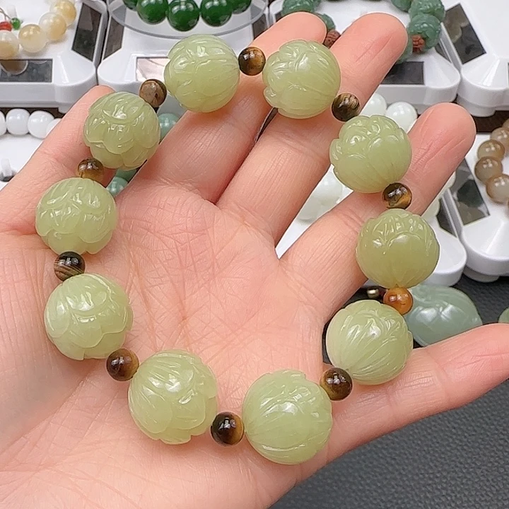 和田玉手串未镶嵌