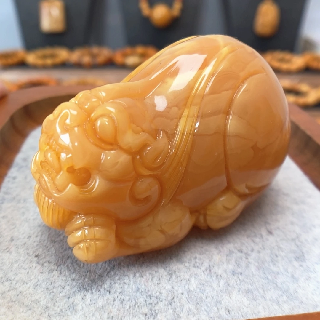 蜜蜡未镶嵌项链吊坠