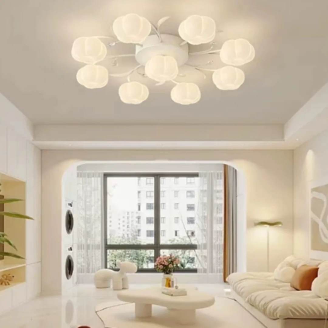 奶油风暖色浪漫温馨时尚南瓜灯吸顶卧室客厅餐厅灯