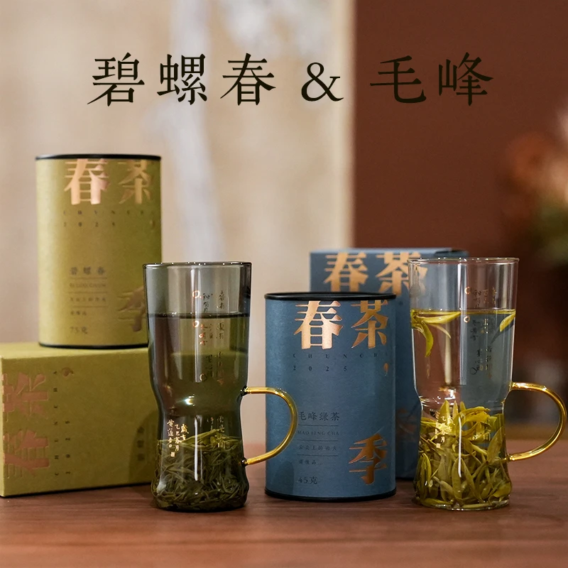 【肖肖】碧螺春新茶 炒青绿茶  口粮用茶 罐装散茶 茶叶 送茶具