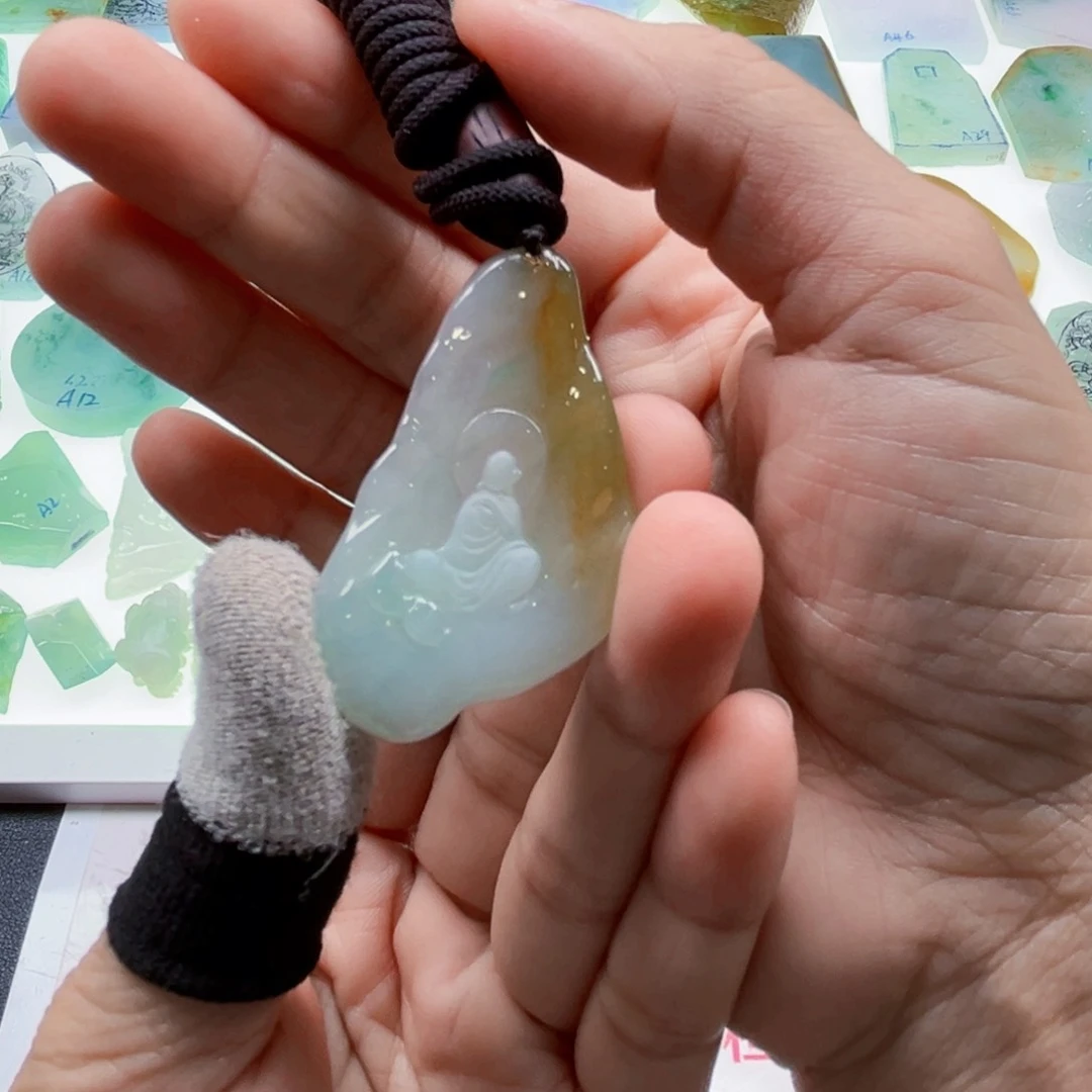 翡翠未镶嵌颈饰天然翡翠a货