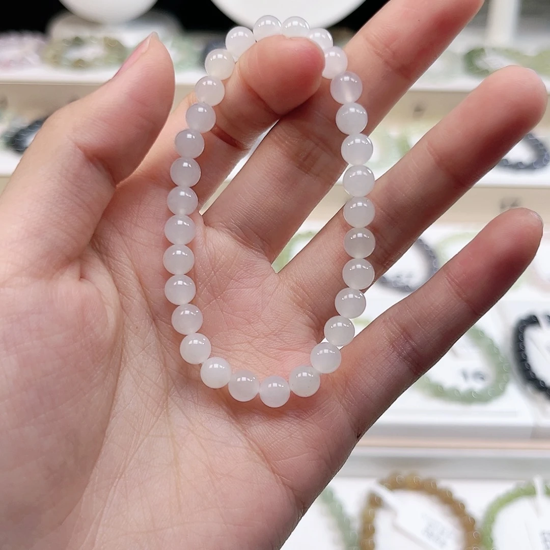 可***j和田玉（糖玉）未镶嵌手链