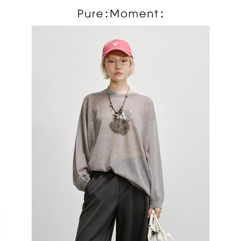 毛毛怪系列小麦檬Pure:Moment:2025夏季新款轻薄针织衫4G4132091