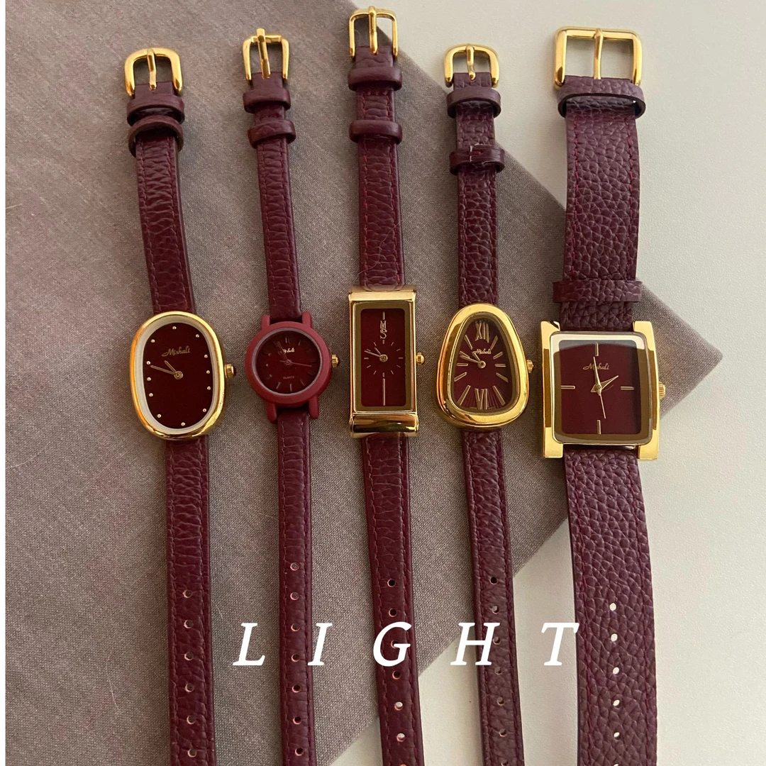 LIGHT 《安可拉红》系列轻奢方形气质女士手表高级显白ins小众