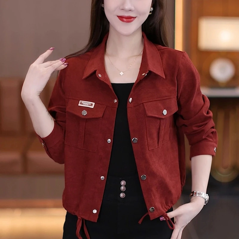 小个子休闲短外套女2025春季新款韩版百搭显瘦洋气宽松长袖上衣
