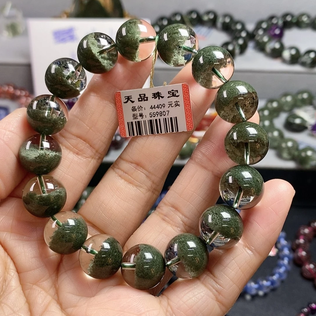 水晶手链未镶嵌绿幽灵手链559807