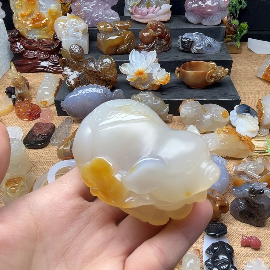 玛瑙/玉髓玛瑙未镶嵌龙*
