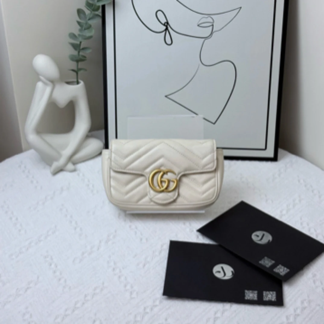 95新 GUCCI/古驰 mini马蒙 白/JW4905