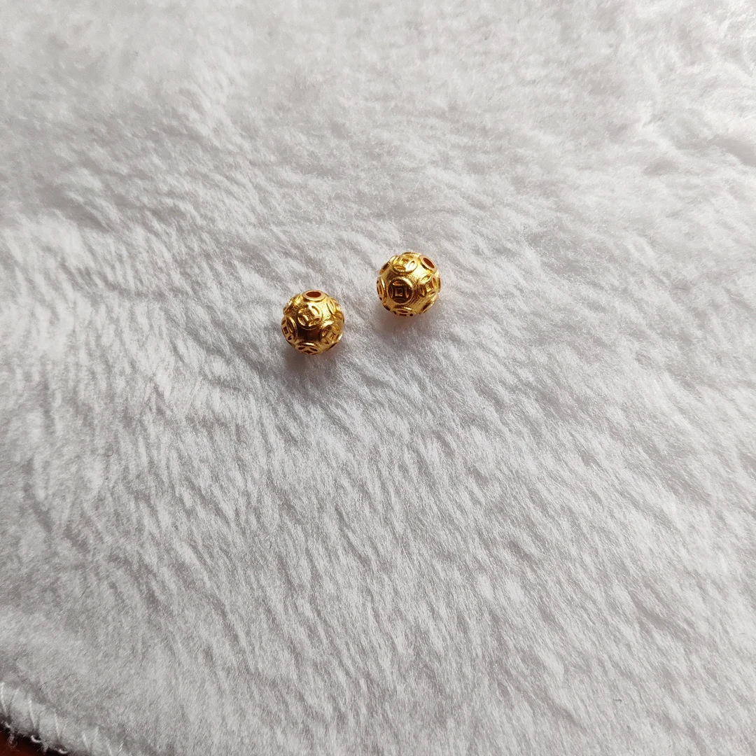 金元宝足金999貔貅珠子首饰