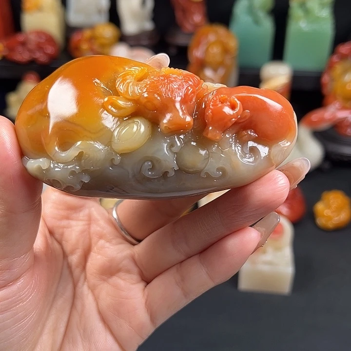 寿山石老性芙蓉石