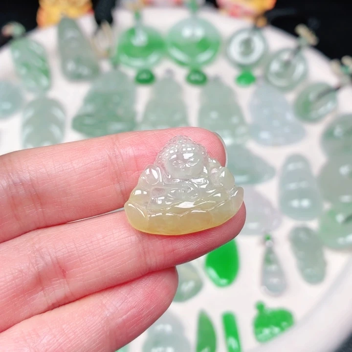 颈饰未镶嵌翡翠缅甸天然A货翡翠