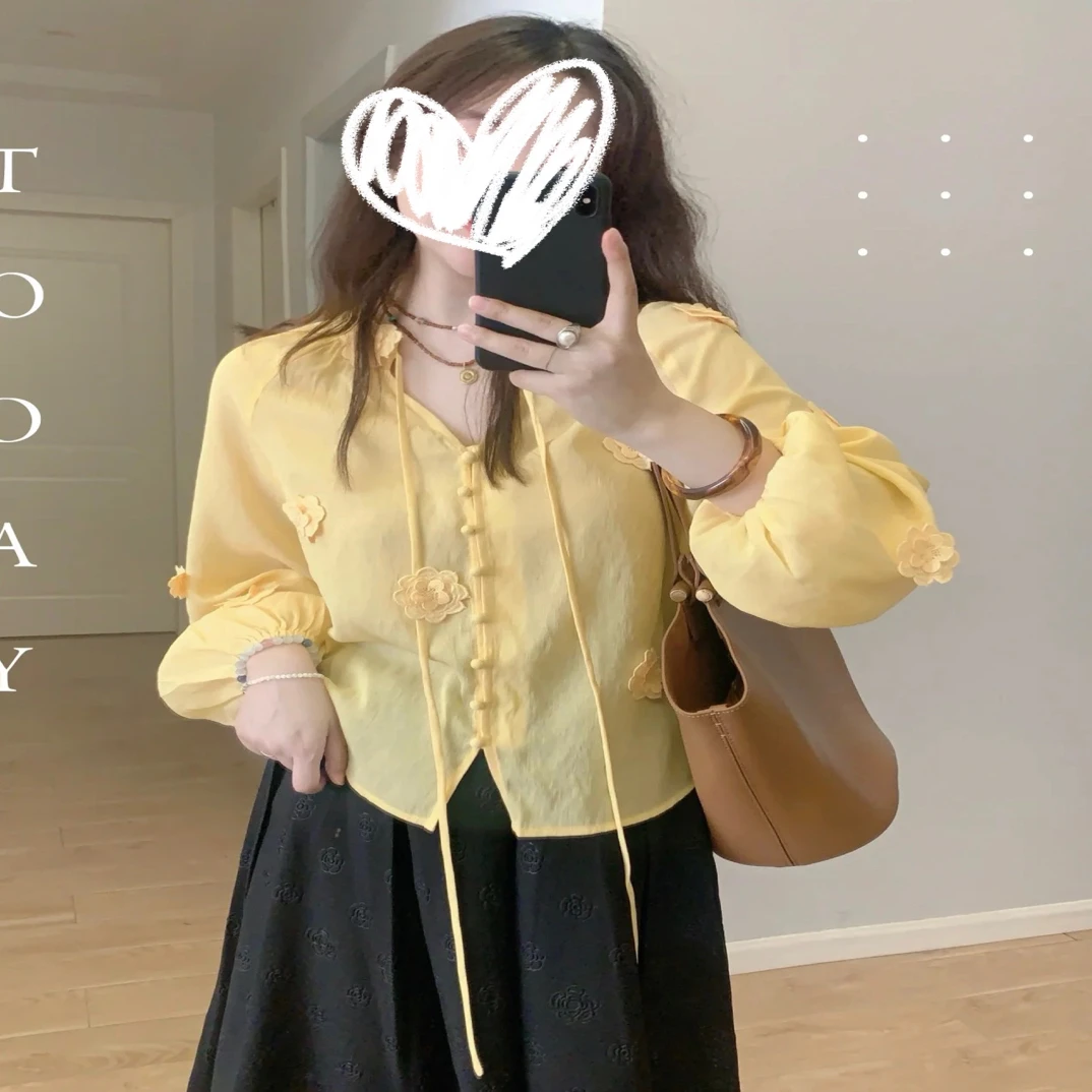 乱！清！no退no换！！2025秋季新款衬衣宽松型小清新红色衬衫