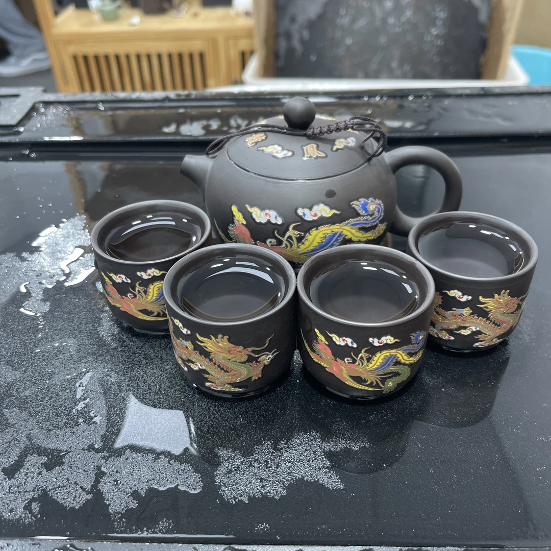 250ml龙凤变色西施壶一壶四杯