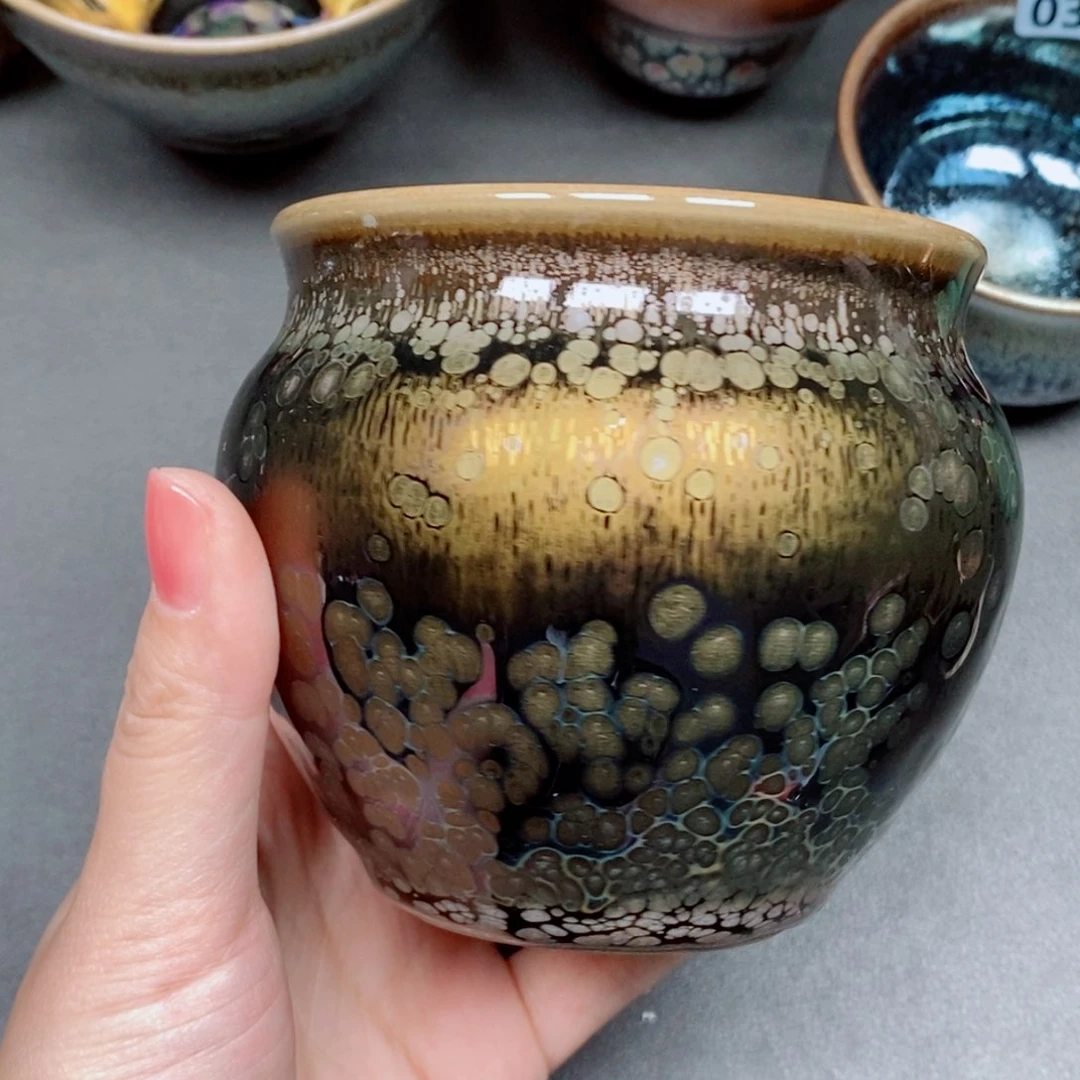 黄***浪茶盏建窑建盏主人杯123