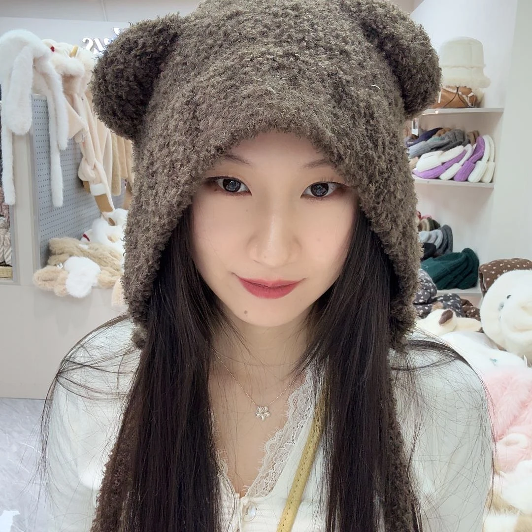 布艺铁合金咖色小熊帽子14