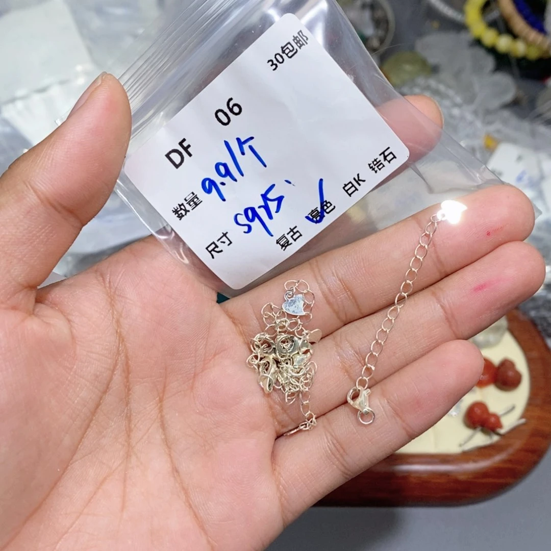 银S925镶嵌颈饰水晶DF06