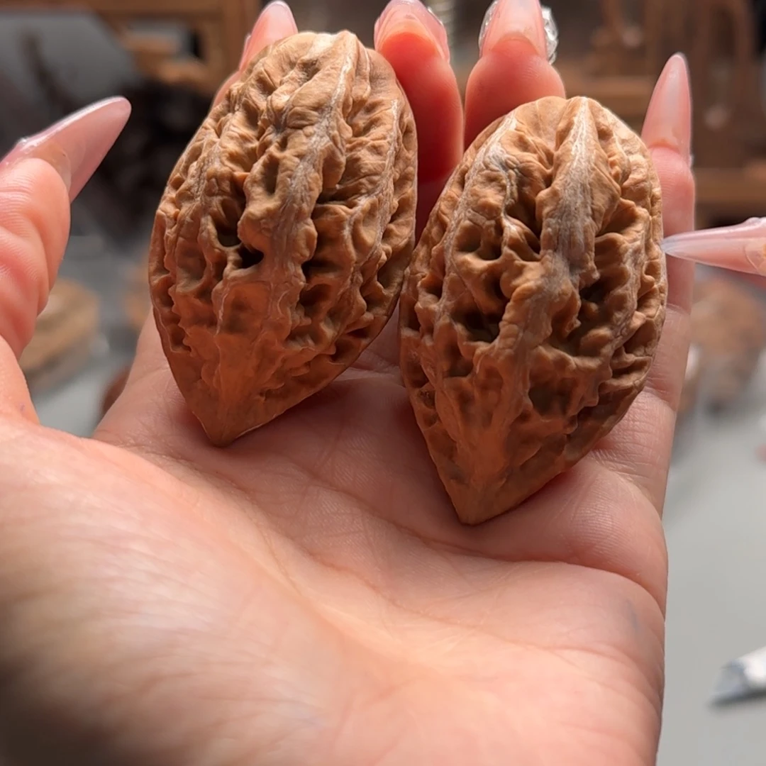 文玩核桃把件关东木子楸百核46瑕疵