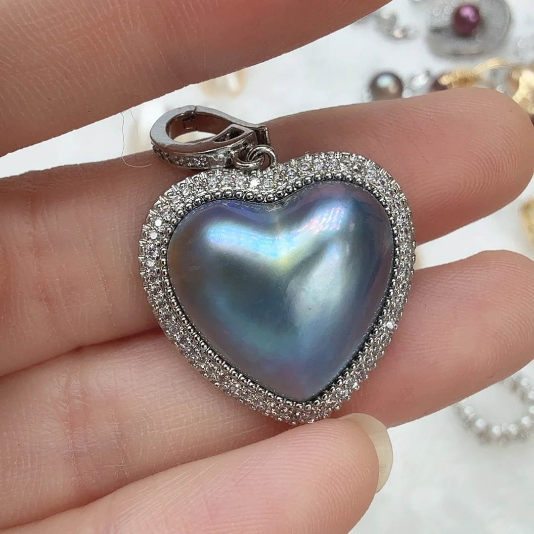 拼合珍珠（马贝珠）未镶嵌颈饰