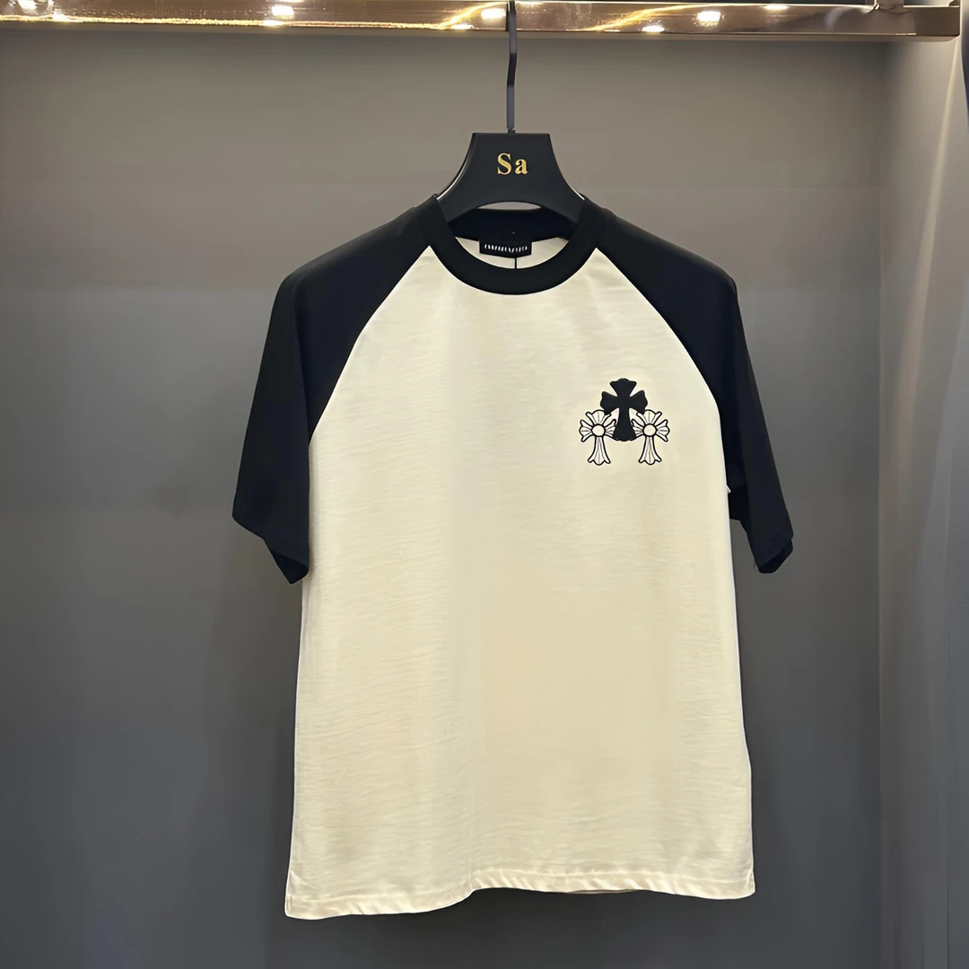 【东少潮品】9801#新款撞色潮流男士短袖