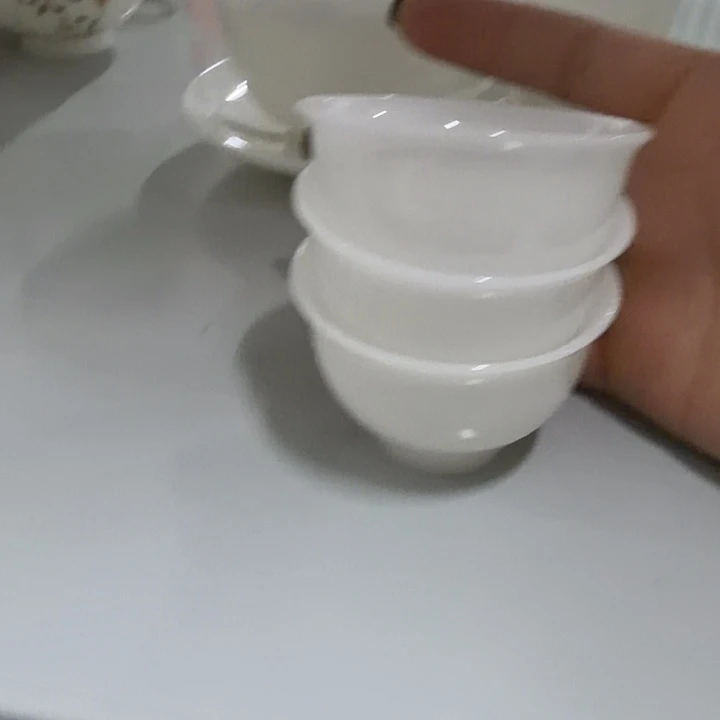 璞玉鸡心杯四个一组