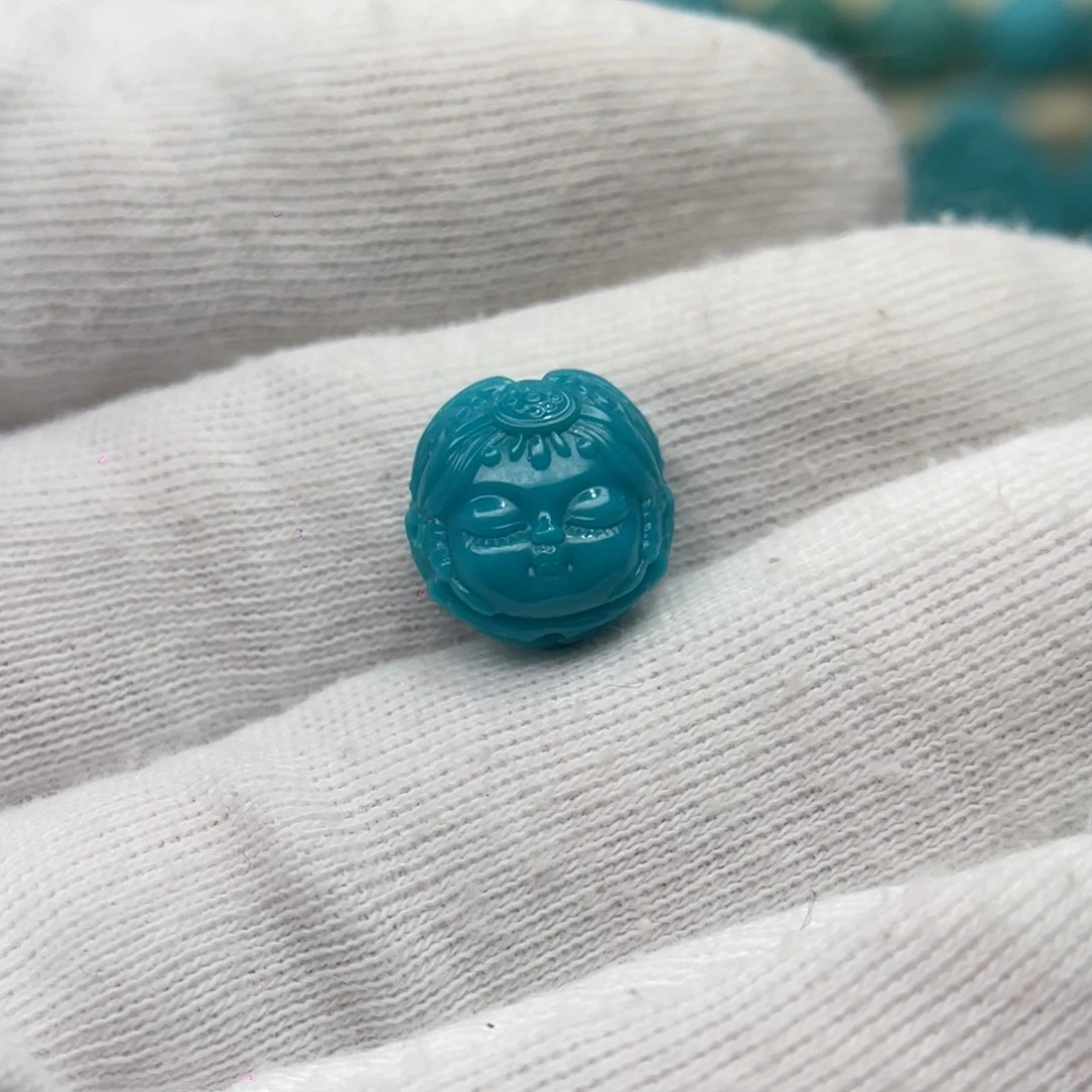 绿松石未镶嵌颈饰卡11.6-12-7.8