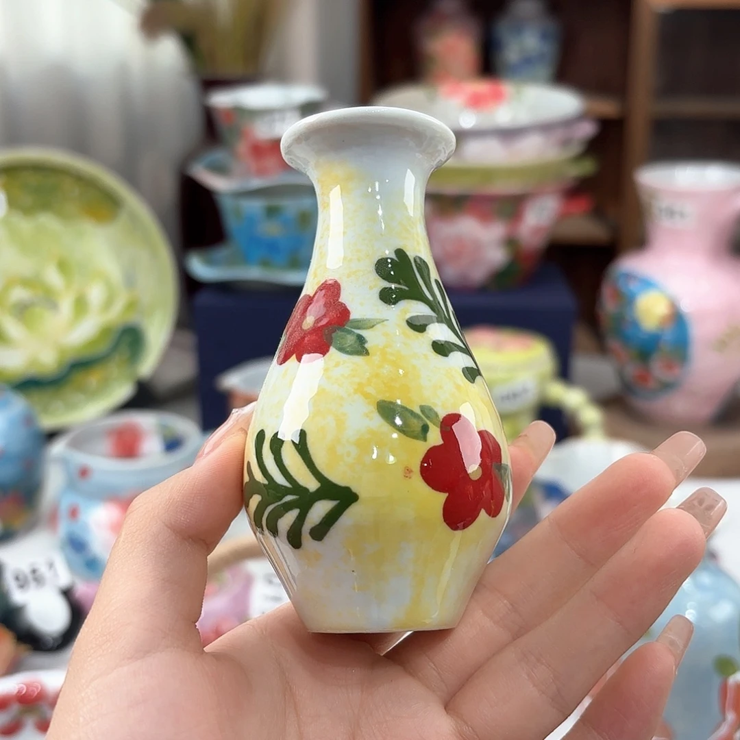 景德镇手绘高温釉下彩陶瓷茶具