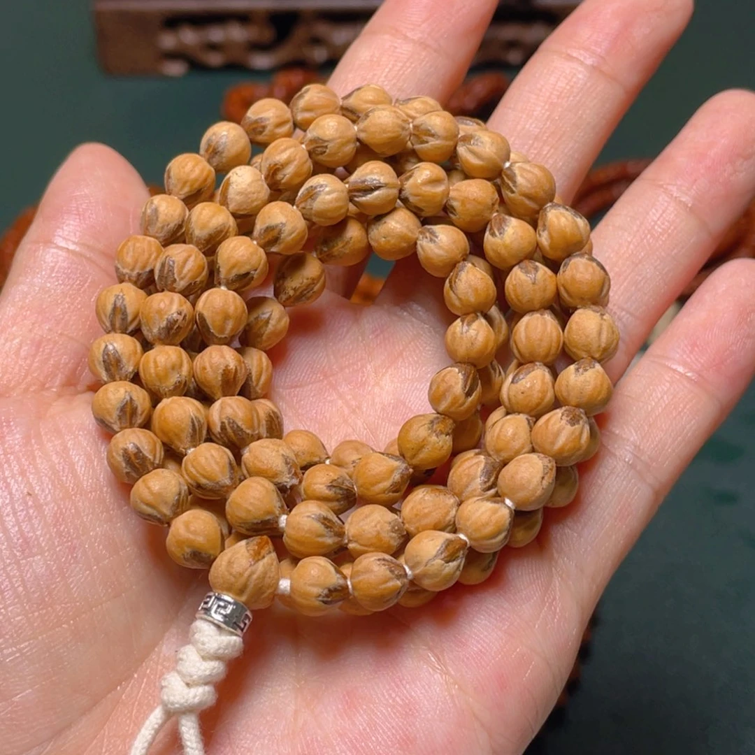 柏香籽/百香籽吊坠红芽莲花长串