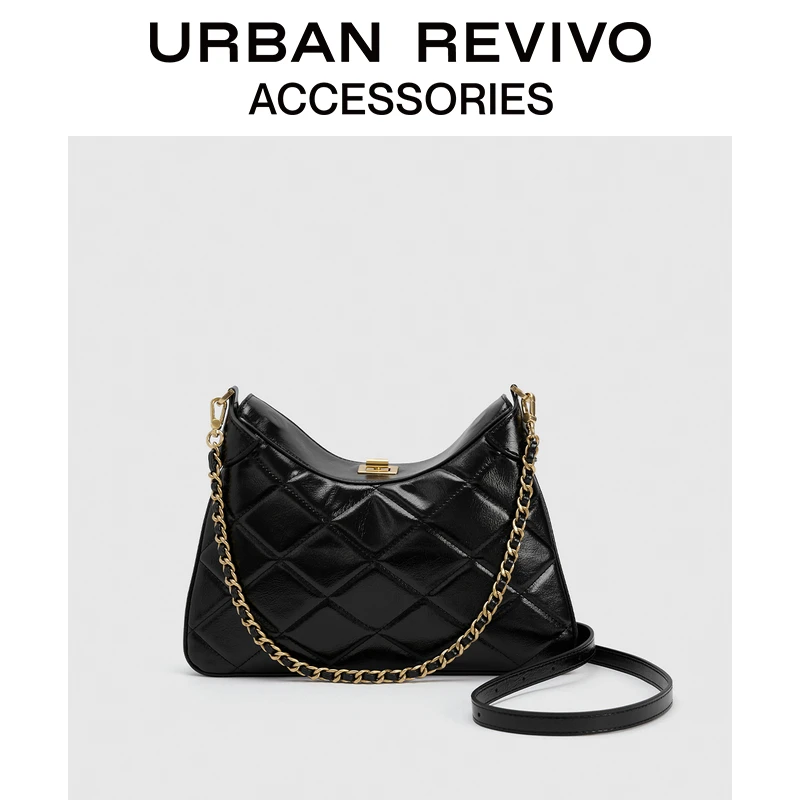 【商场同款新品】URBAN REVIVO2025春季新款女士单肩包UAWB50058