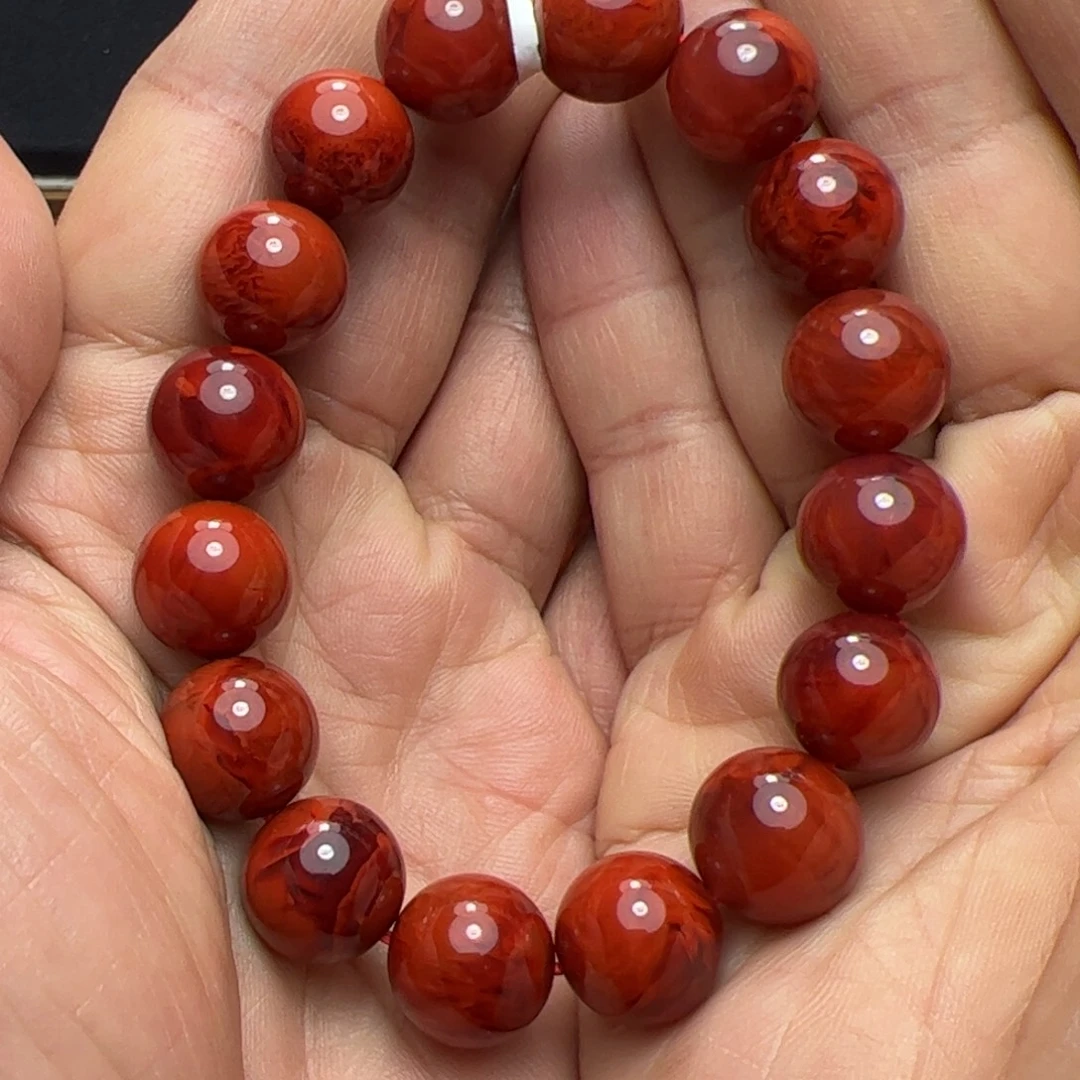 糯***z南红玛瑙未镶嵌手串