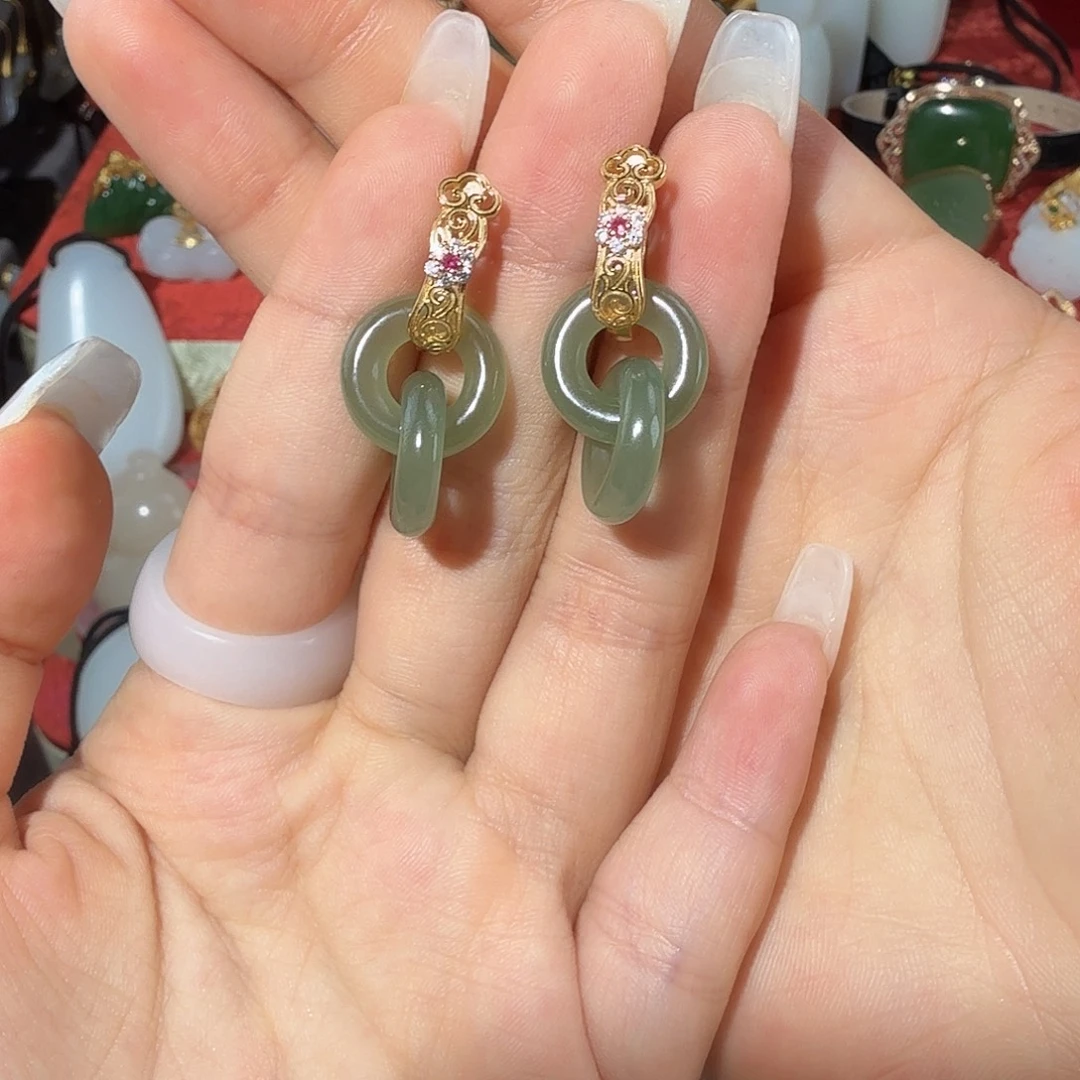 和田玉银S925镶嵌颈饰