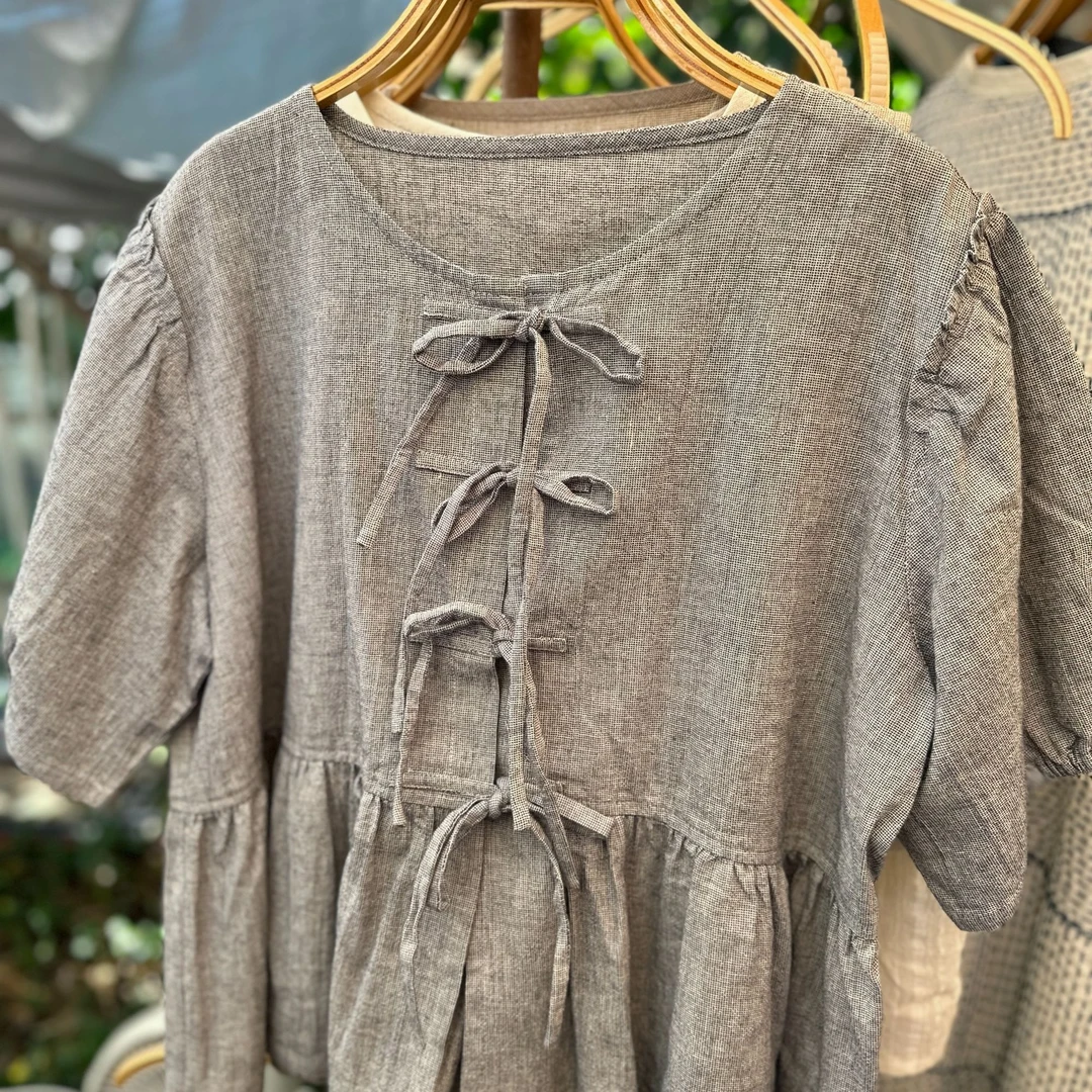 Taya 2025  泰国清迈直邮夏季新款褶皱开衫