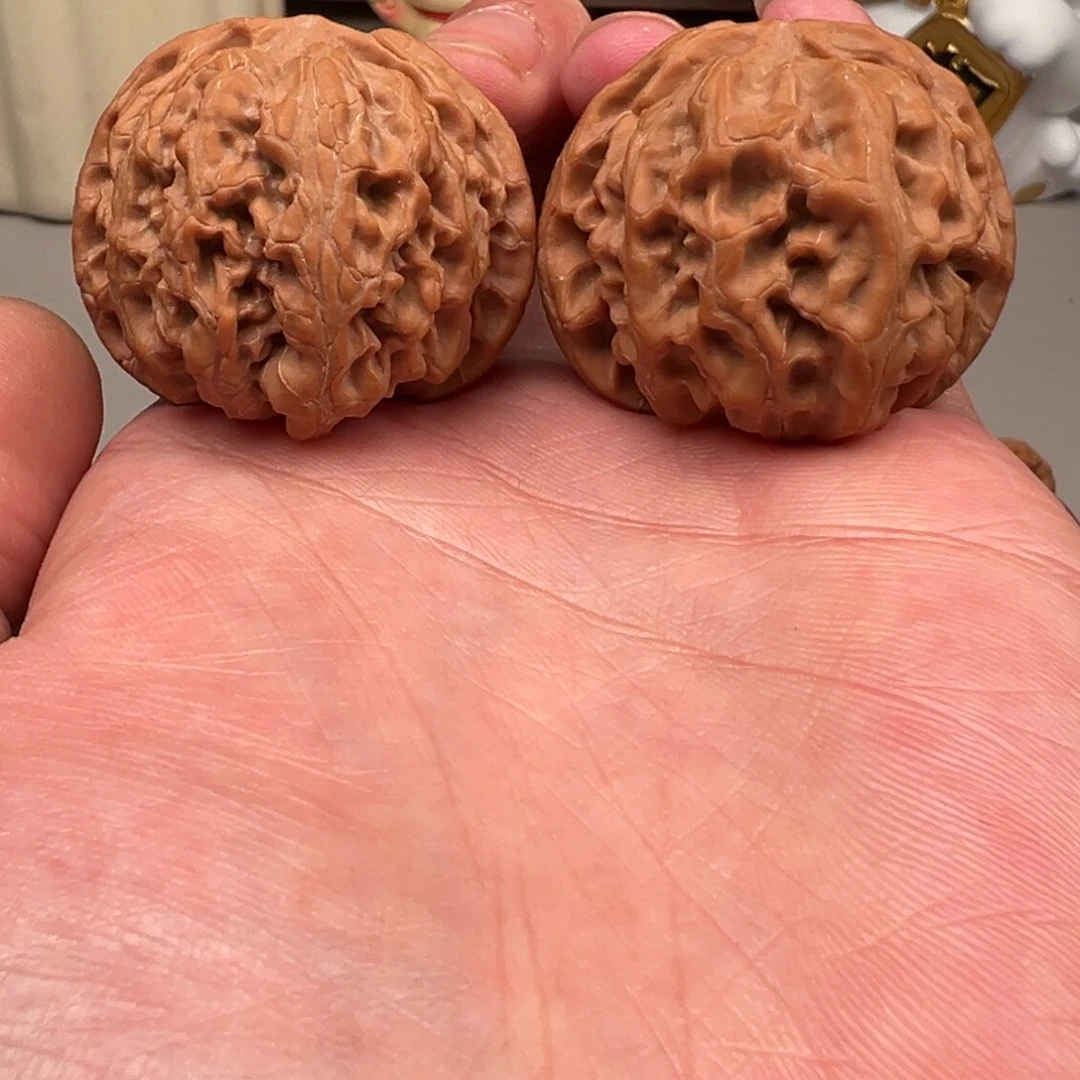 文玩核桃把件40全品苹果园