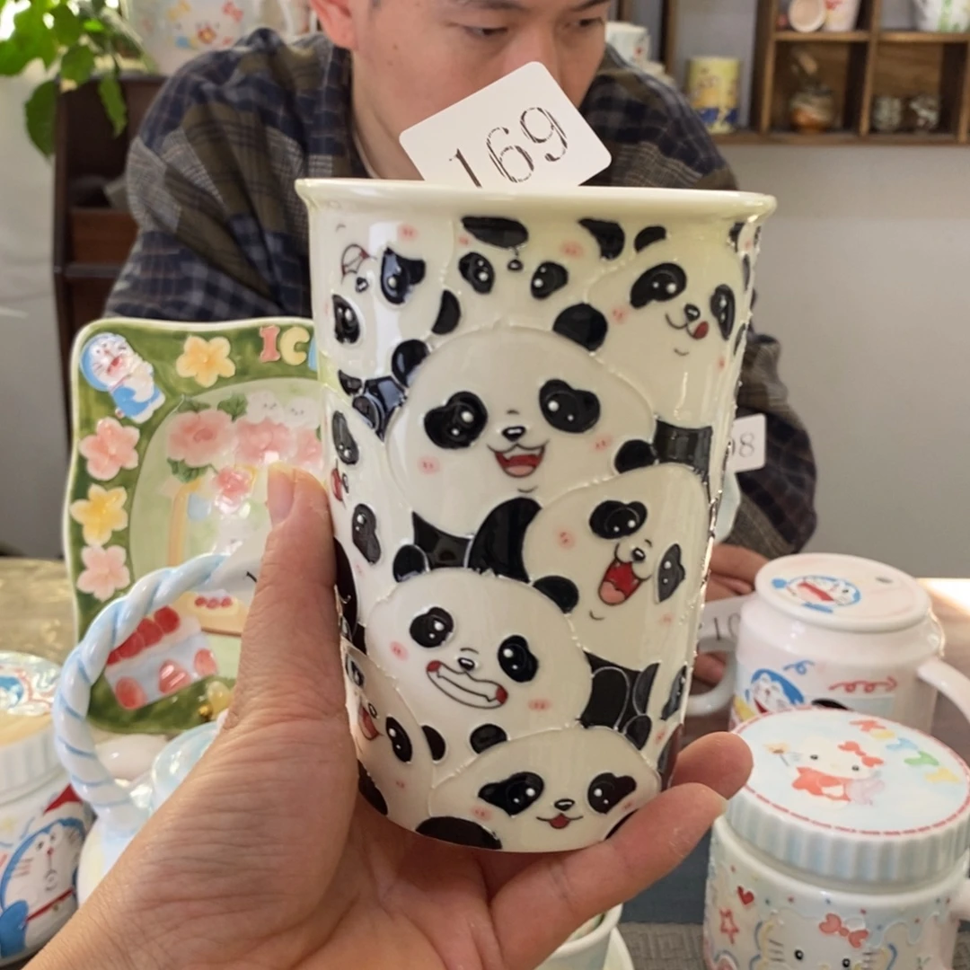 瓷片景德镇釉下手绘