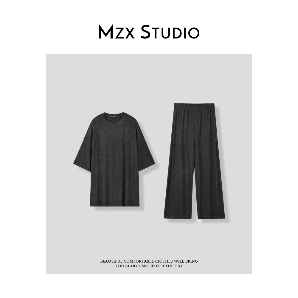 MZX 秋季软糯慵懒松弛感休闲宽松两件套TZ8211-S