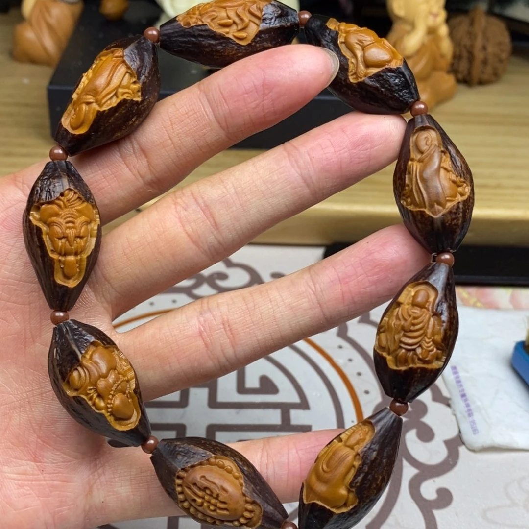 橄榄核手串/手链橄榄核雕工艺手串