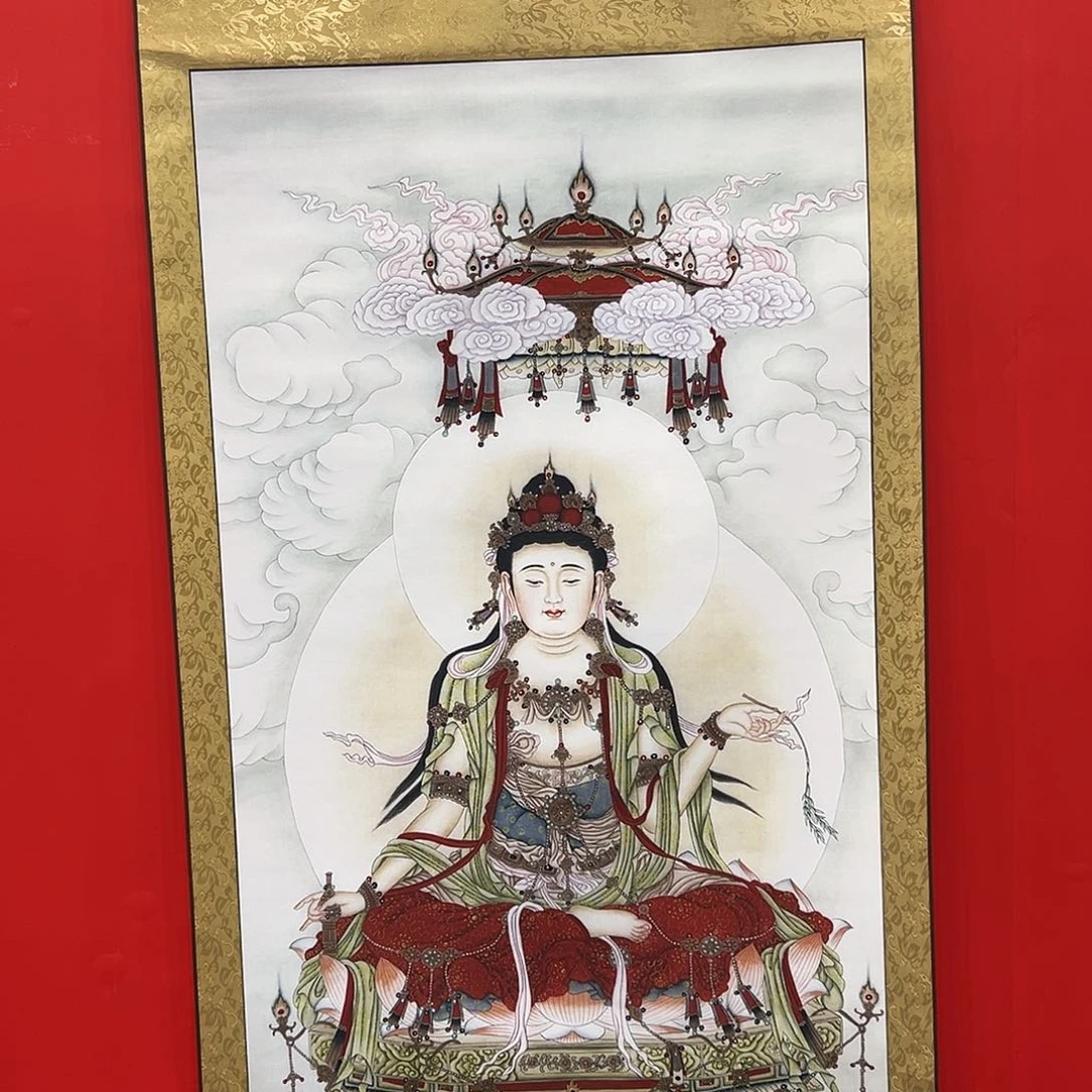 卷轴画观音作者简介