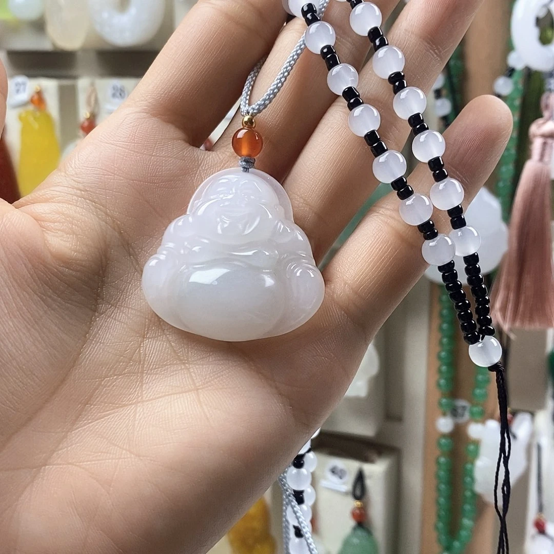 ****糖石英质玉合金颈饰