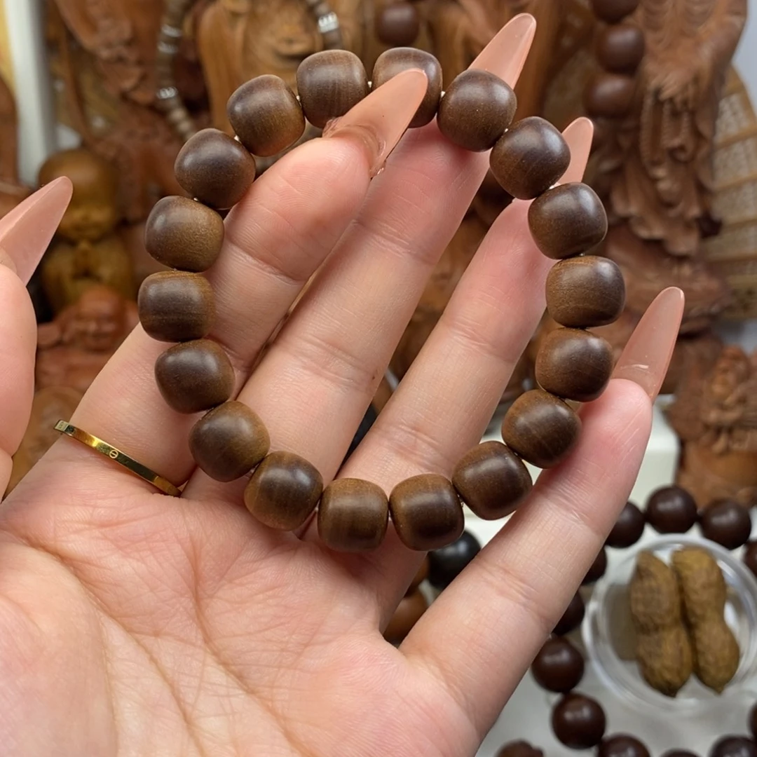 檀香木手串/手链迈索尔老山檀黑肉老料10.11奶香微瑕