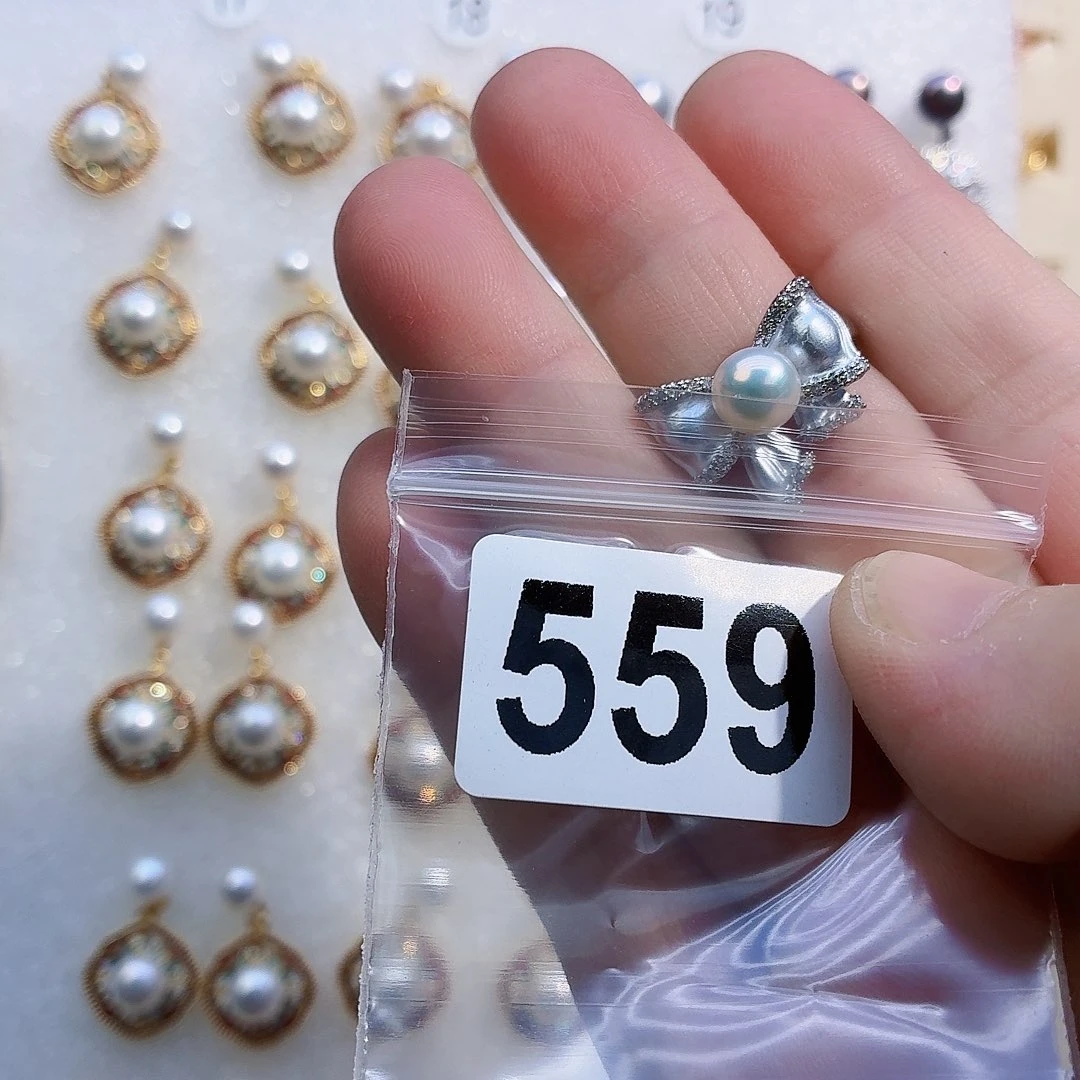 l***y耳饰合金淡水珍珠