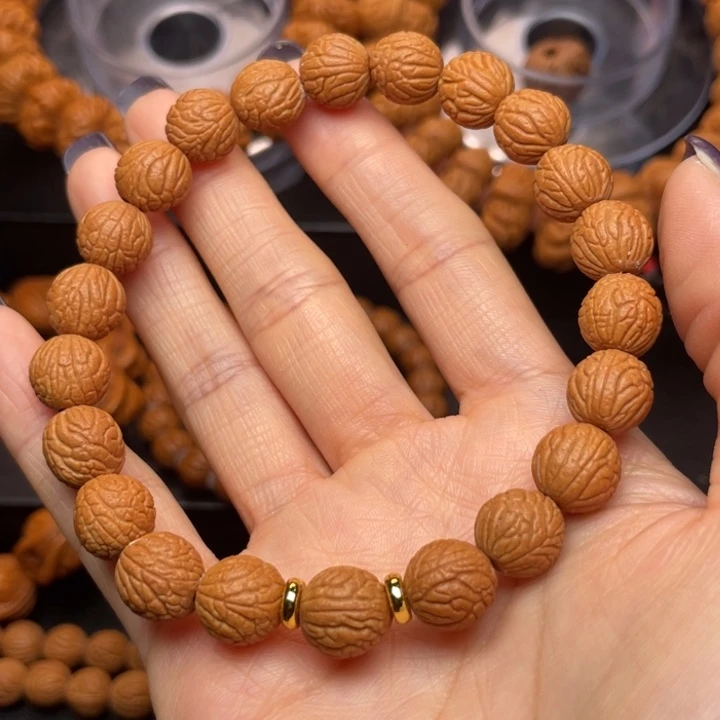 桃核手串龙纹桃核
