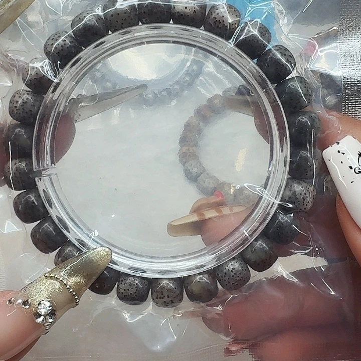 星月菩提手串321高端黑灰星月菩提98桶单圈